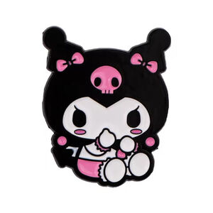 Kuromi Sitting Enamel Pin – Cute Sanrio Character Collectible Gift